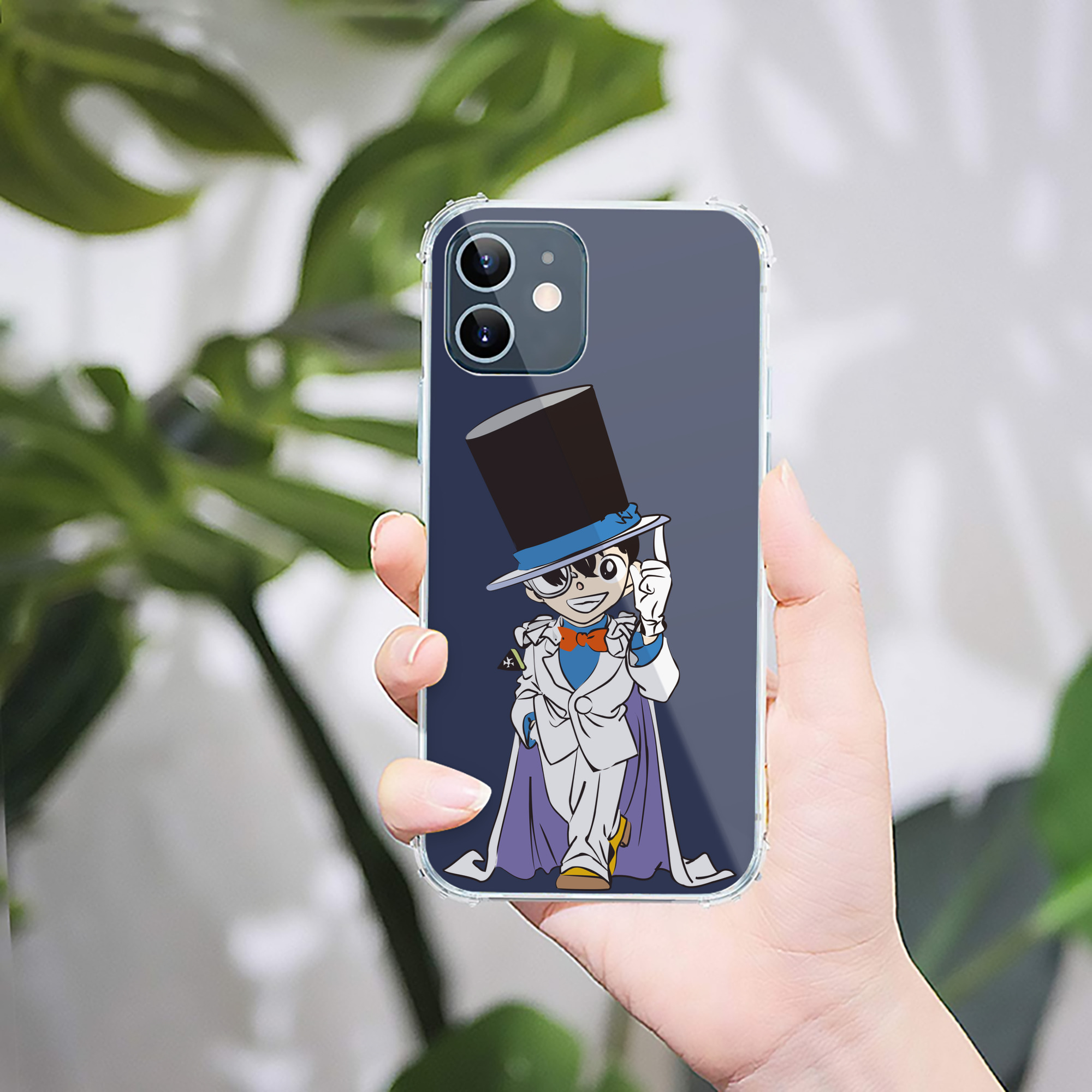 （画像用） 名探偵コナン 江戸川 コナン Detective Conan Conan Edogawa 【iPhone 12シリーズ対応】透明スマホケース（クリアソフトケース）